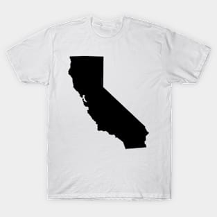 California map in black T-Shirt